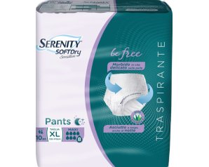 Serenity Pants Mutandina Assorbente Incontinenza Maxi XL 10 Pezzi, Elevata Protezione e Comfort Sensitive per Adulti