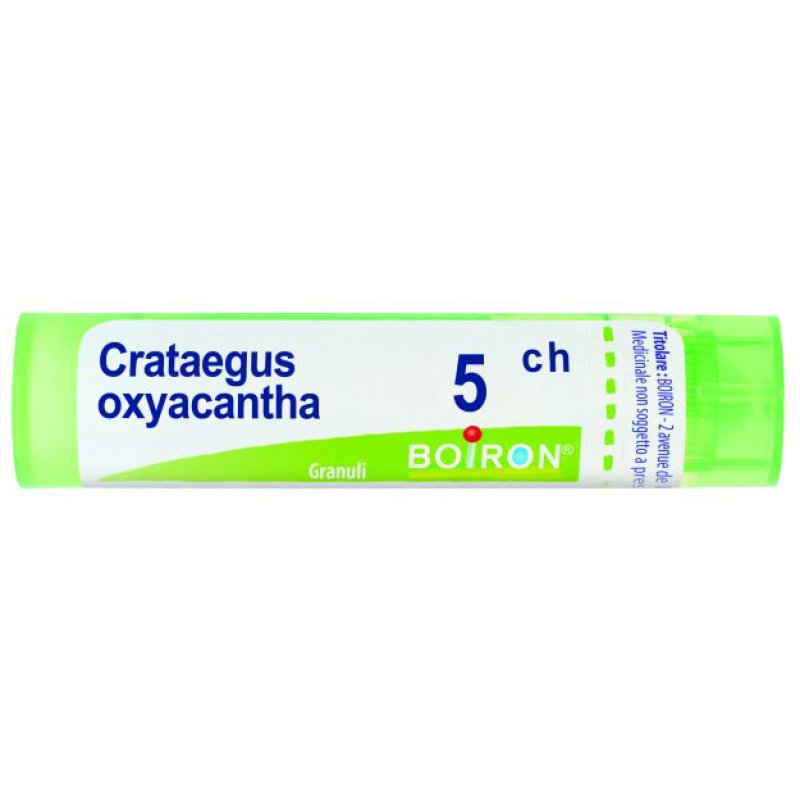 Boiron Crataegus Oxyacantha 5 CH Granuli in Tubo Omeopatico per il Benessere del Cuore Rain