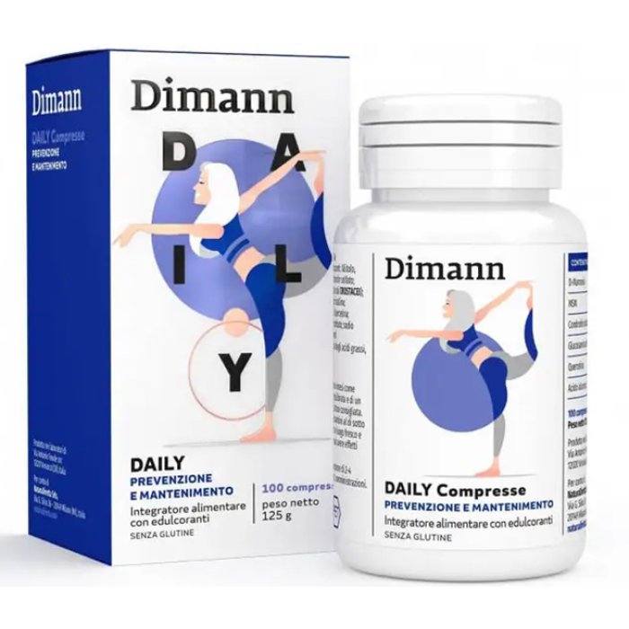 Dimann Daily Compresse Integratore Cistite Ricorrente, 100 Compresse Masticabili Dimann Daily Compresse Integratore Cistite Ricorrente, 100 Compresse Masticabili
