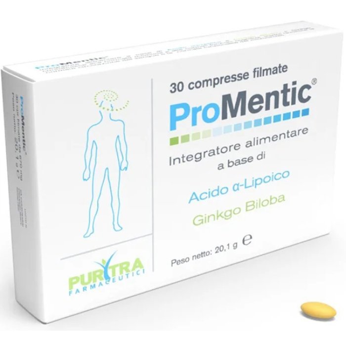 Purytra Farmaceutici Promentic Integratore Alimentare Memoria 30 Compresse