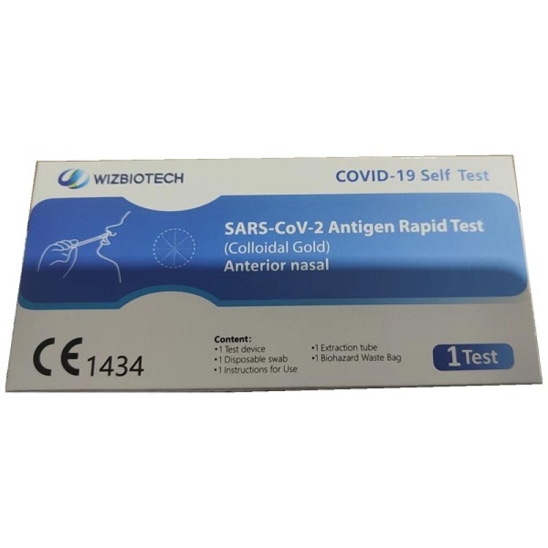 Test Rapido Antigenico Monouso per Coronavirus, 1 Test Nasale con Tampone a Risultato Rapido Test Rapido Antigenico Monouso per Coronavirus, 1 Test Nasale con Tampone a Risultato Rapido
