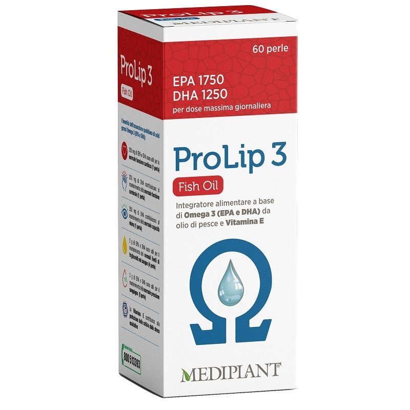 Mediplant Prolip 3 Integratore Alimentare in Perle 60 Perle Softgel Mediplant Prolip 3 Integratore Alimentare in Perle 60 Perle Softgel
