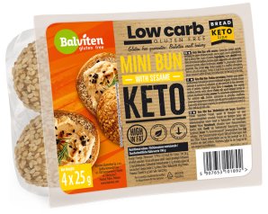 KETO MINI BUN 4PZ 25G