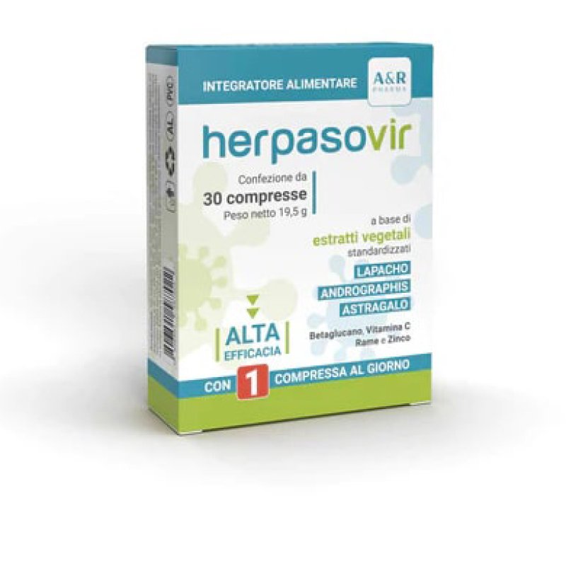 Herpasovir Integratore 30 Compresse | Integratore per Difese Immunitarie e Benessere della Pelle Herpasovir Integratore 30 Compresse | Integratore per Difese Immunitarie e Benessere della Pelle