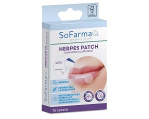 Herpes Patch ialuronico 15 pezzi SF+ - cerotti trasparenti allacido ialuronico per herpes labiale