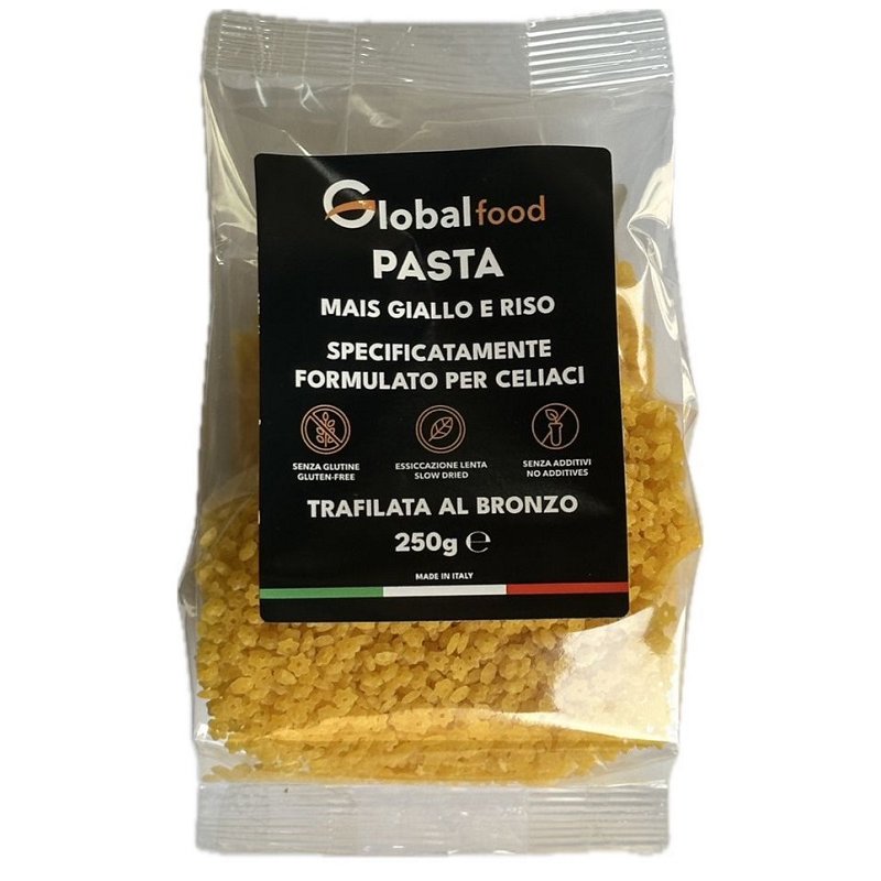 Stelline mais giallo e riso 250 g - pastina senza glutine per bambini Stelline mais giallo e riso 250 g - pastina senza glutine per bambini