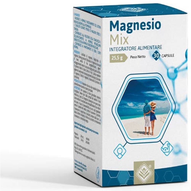 Magnesio Mix 60 Capsule Integratore Alimentare di Magnesio per Stanchezza, Crampi Muscolari e Benessere del Sistema Nervoso Magnesio Mix 60 Capsule Integratore Alimentare di Magnesio per Stanchezza, Crampi Muscolari e Benessere del Sistema Nervoso