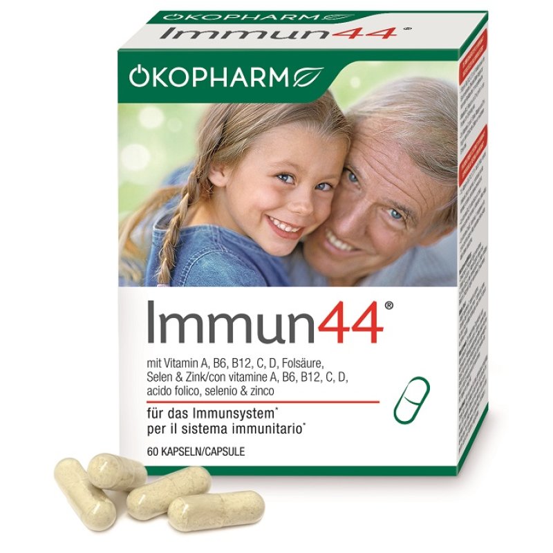 Immun44 Integratore per le Difese Immunitarie 60 cps Capsule Immun44 Integratore per le Difese Immunitarie 60 cps Capsule
