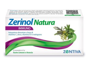 Zentiva Zerinol Natura Immuno Integratore Sistema Immunitario 20 Caramelle