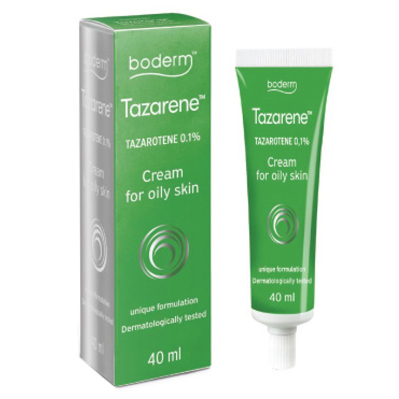 Tazarene Crema 40 ml Boderm Trattamento Topico Viso per Pelle Acneica e Impura Tazarene Crema 40 ml Boderm Trattamento Topico Viso per Pelle Acneica e Impura