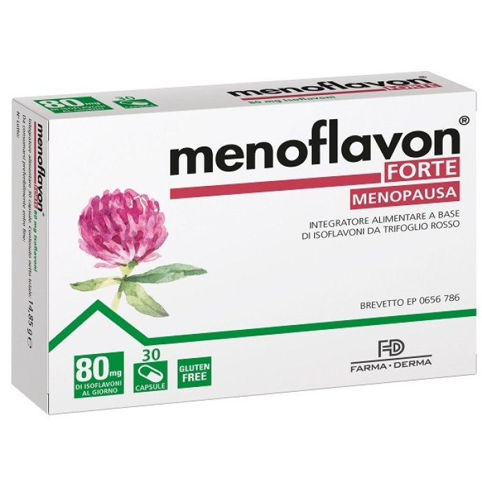 Farma-derma Menoflavon Forte Integratore Disturbi Menopausa 30 Capsule Farma-derma Menoflavon Forte Integratore Disturbi Menopausa 30 Capsule