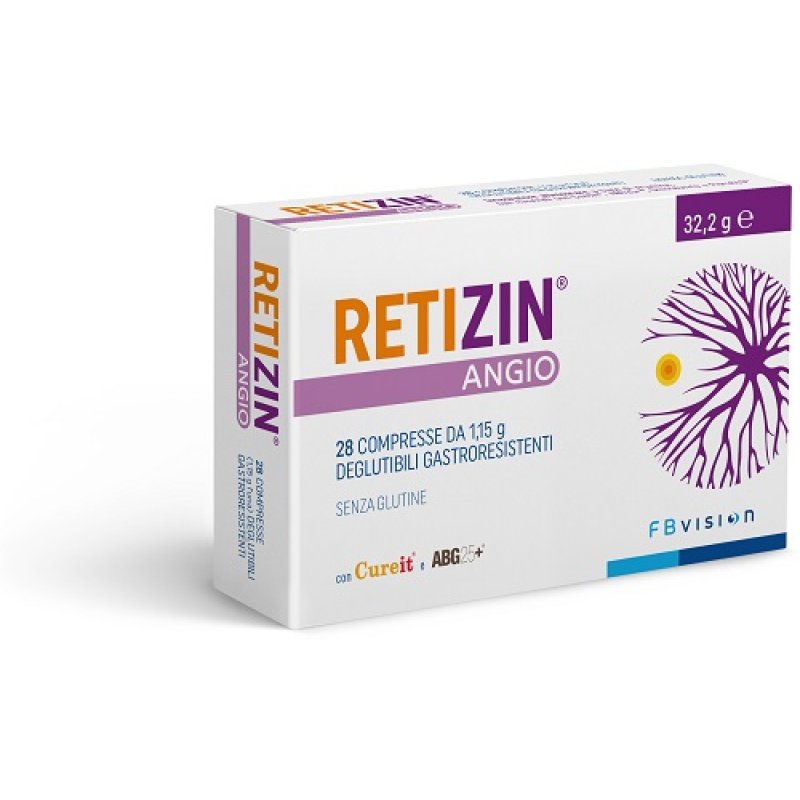 Retizin Angio 28 compresse gastroresistenti - integratore a base di retinolo e antiossidanti Retizin Angio 28 compresse gastroresistenti - integratore a base di retinolo e antiossidanti