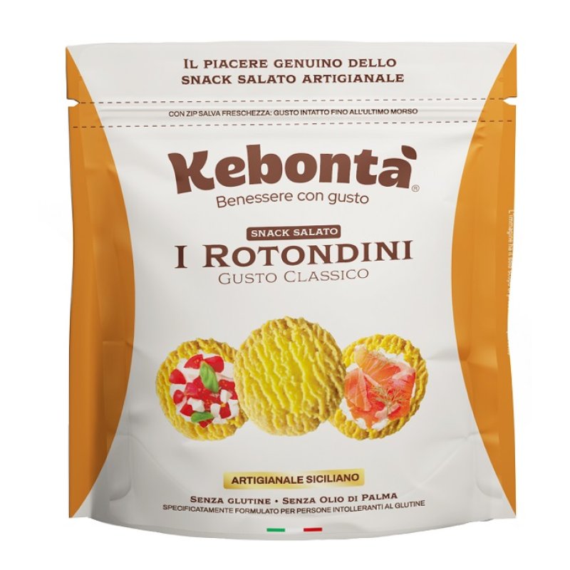 Kebont&agrave;  I Rotondini classico - biscotti frollini rotondi classici senza glutine