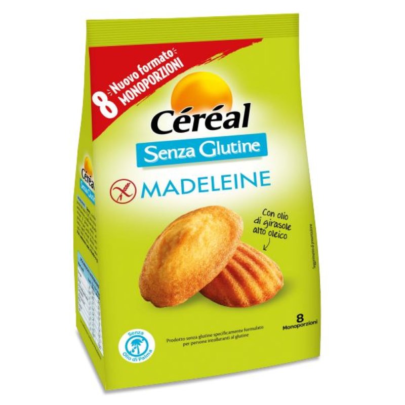 C&eacute;r&eacute;al madeleine senza glutine 8 monoporzioni