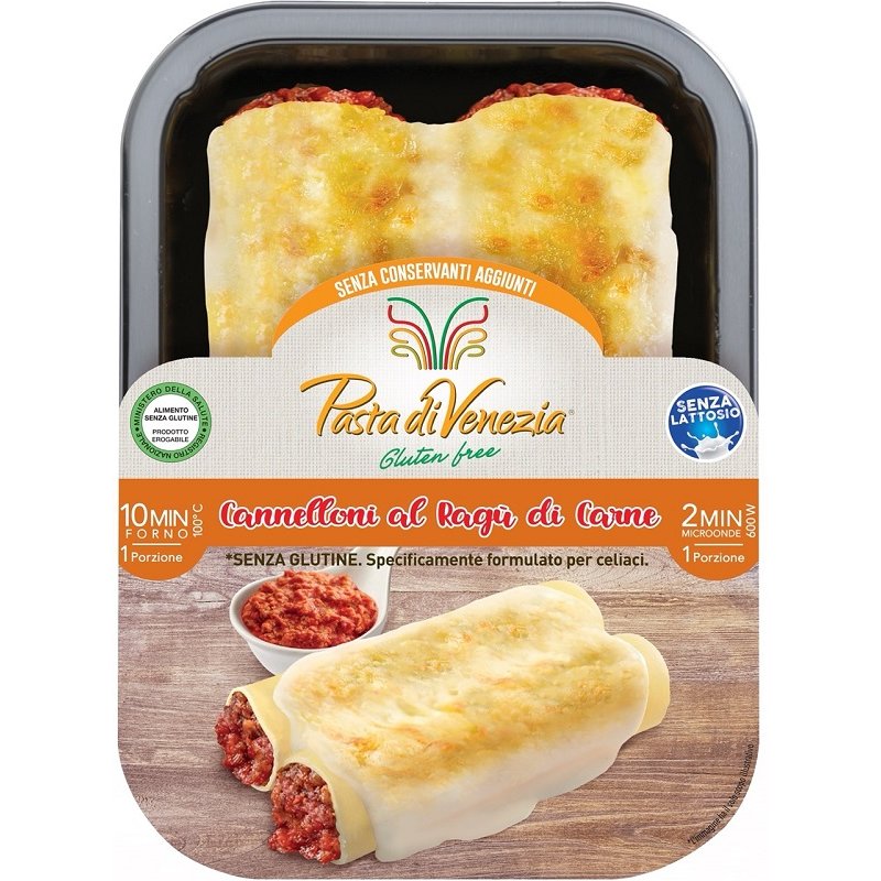 Pasta Venezia cannelloni al rag&ugrave; - cannelloni pronti da cuocere ripieni al rag&ugrave;