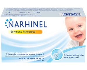  Narhinel Soluzione Fisiologica per Aspiratore Nasale 60 Flaconcini da 5ml