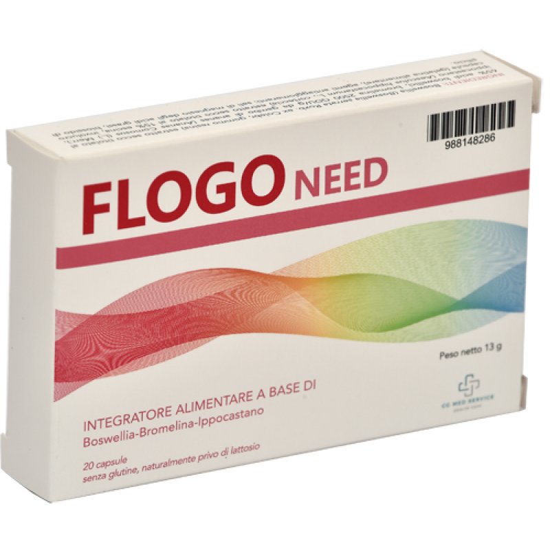 Flogo Need 20 cps Integratore Antinfiammatorio Naturale per Dolori Articolari e Muscolari, Benessere di Articolazioni e Tessuti