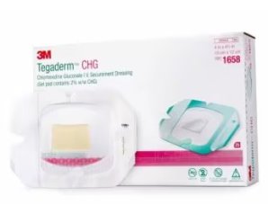 TEGADERM CHG IV MED 10X12CM 25