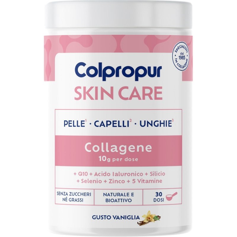 Colpropur SKIN CARE Gusto Vaniglia Integratore Pelle e Bellezza 309g Colpropur SKIN CARE Gusto Vaniglia Integratore Pelle e Bellezza 309g