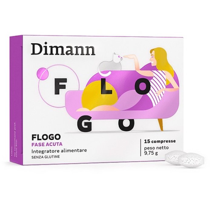 Dimann Flogo Integratore per Cistite Fase Acuta, 15 Compresse Dimann Flogo Integratore per Cistite Fase Acuta, 15 Compresse