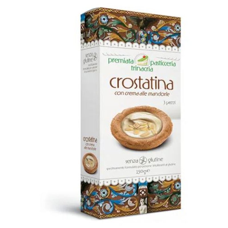 Premiata Crostatina alla crema di mandorla biscotto farcito per colazione e dessert Premiata Crostatina alla crema di mandorla biscotto farcito per colazione e dessert