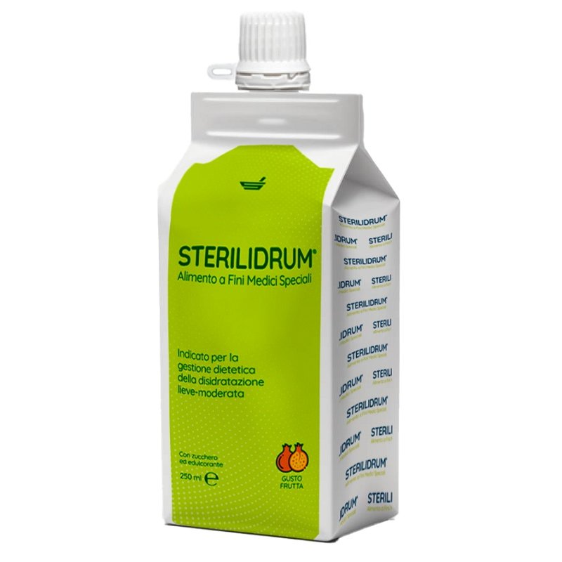 Sterilidrum alimento indicato per la gestione dietetica della disidratazione lieve e moderata 250ml Sterilidrum alimento indicato per la gestione dietetica della disidratazione lieve e moderata 250ml