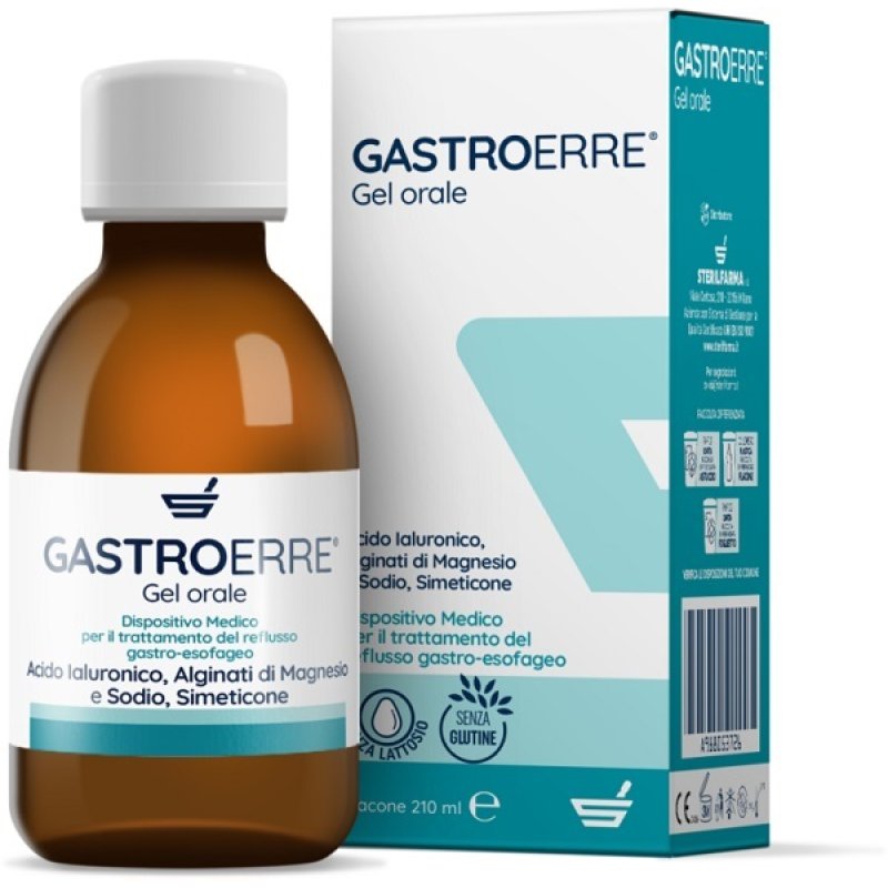 Gastroerre 210 Millilitri Sciroppo Dispositivo Medico per Reflusso Gastroesofageo e Bruciore di Stomaco Gastroerre 210 Millilitri Sciroppo Dispositivo Medico per Reflusso Gastroesofageo e Bruciore di Stomaco