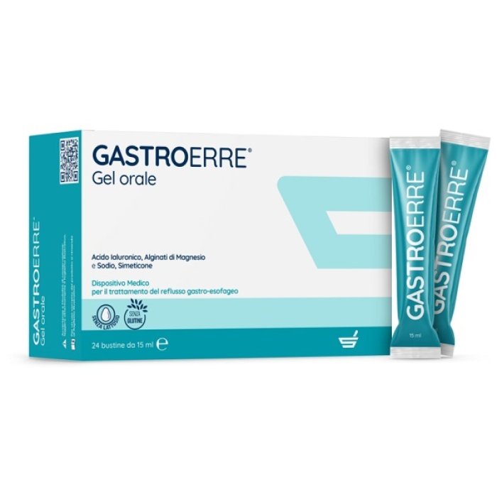 Gastroerre bust 24 bustine da 15 ml per reflusso gastroesofageo e bruciore di stomaco