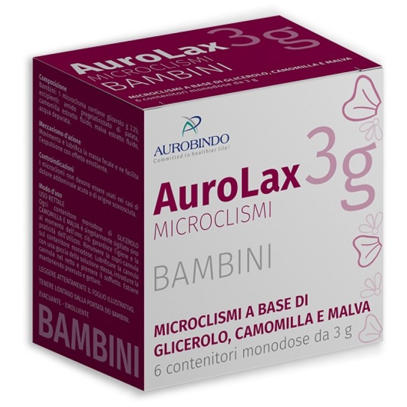 Aurobindo Pharma Aurolax Microclismi Per Bambini 6 Microclismi