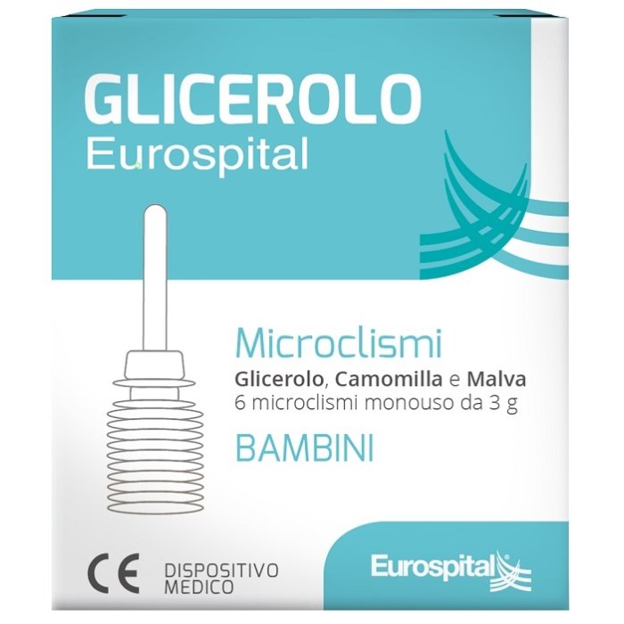 Eurospital Microclismi Bambini a base di Glicerolo Camomilla e Malva 6 pezzi