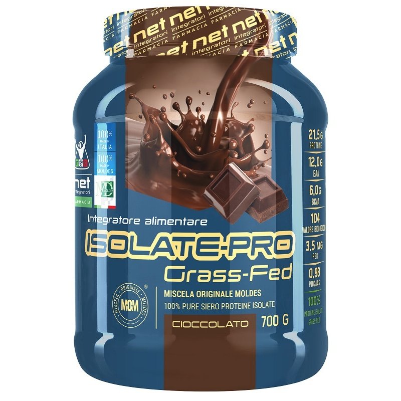 Isolate Pro Grass Fed cioccolato 700 g - proteine del siero isolate da latte grass fed Isolate Pro Grass Fed cioccolato 700 g - proteine del siero isolate da latte grass fed