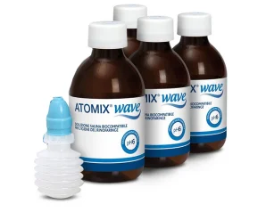 Atomix Wave - Sistema Innovativo per l'Igiene della Cavità Rinofaringea 4 flaconi