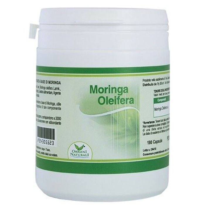 Moringa Oleifera 180 Capsule &ndash; Integratore Alimentare Naturale Ricco di Nutrienti per Energia, Detox e Benessere Quotidiano