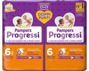 Fater Pampers Progressi Pannolino Extralarge Pacco Doppio 34 Pezzi