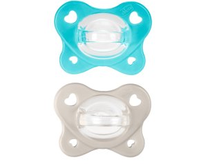 Chicco dual soft succhietto azzurro 6-16 mesi 2 pezzi