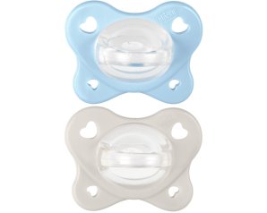 Dual Soft Succhietto Gommotto 2-6M Azzurro, 2 pezzi