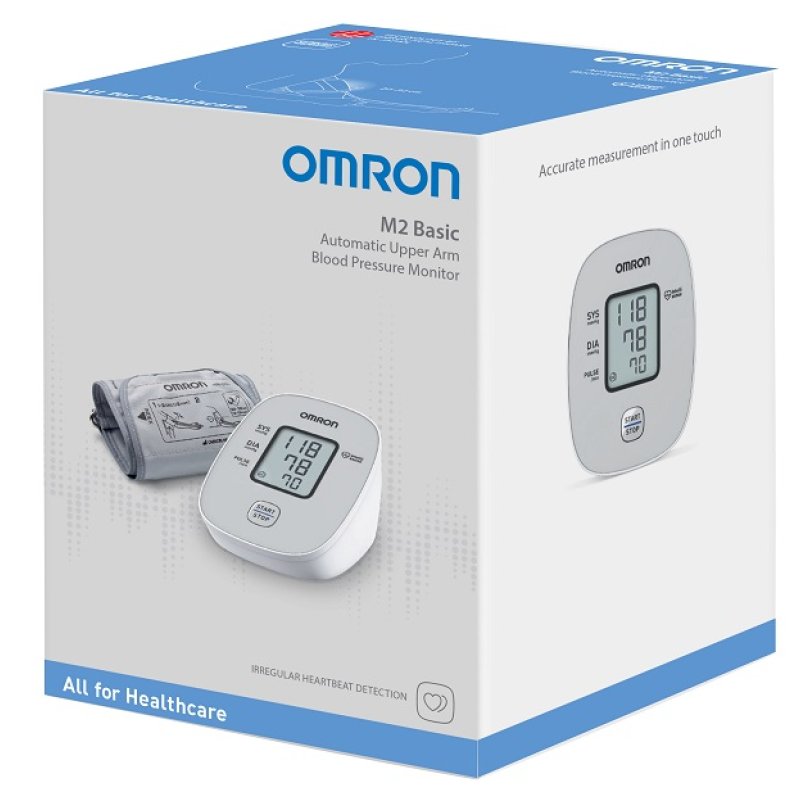 Omron M2 Basic misuratore di pressione automatico da braccio
