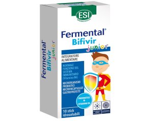 Esi Fermental Bifivir Junior integratore di fermenti lattici per la normale funzione del sistema immunitario 10 stick idrosolubili