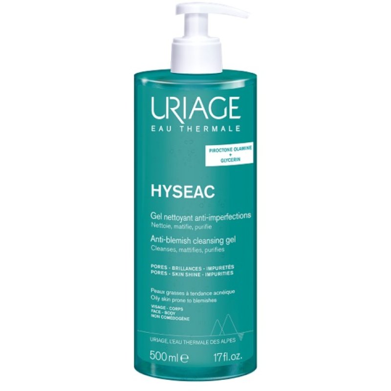 Uriage Hyseac - Gel Detergente Purificante per Pelle Grassa 500 ml