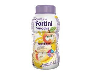 Nutricia Fortini Smoothie Supplemento Nutrizionale Orale Pronto all'Uso Completo Gusto Frutti Gialli 200 ml