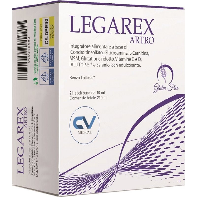 Legarex Artro 21 Stick Integratore per Articolazioni e Cartilagine con Collagene e Vitamina C – 20 Stick Orali Legarex Artro 21 Stick Integratore per Articolazioni e Cartilagine con Collagene e Vitamina C – 20 Stick Orali