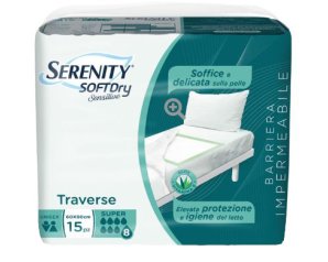 Serenity Soft Dry Sensitive Traversa Assorbente Super 60x90 15 Pezzi