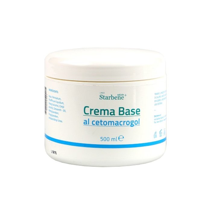 Starbene Salute+ Crema Base Al Cetomacrogol 500 ml Starbene Salute+ Crema Base Al Cetomacrogol 500 ml