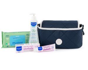 Mustela Beauty Passeggino Cofanetto Regalo Fluido Detergente Senza Risciacquo 300ml + Pasta Cambio 150ml + 60 Salviettine