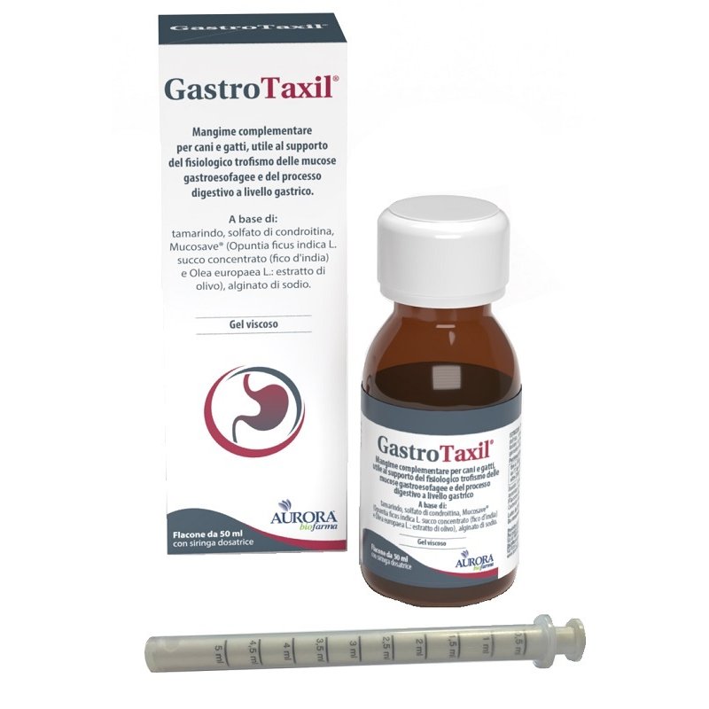 Gastrotaxil Aurora Biofarma 50 ml sospensione orale per cani e gatti supporto stomaco e intestino Gastrotaxil Aurora Biofarma 50 ml sospensione orale per cani e gatti supporto stomaco e intestino
