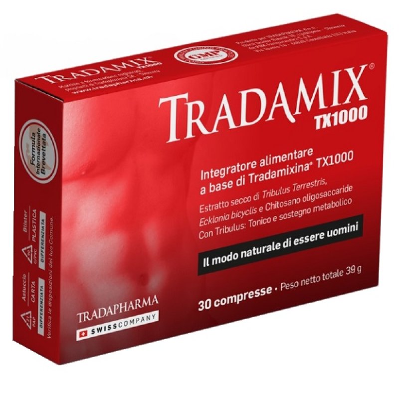 Tradamix TX1000 Integratore Uomo 30 Compresse per Funzione Erettile, Benessere Prostatico e Vitalit&agrave; Sessuale