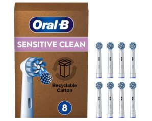 Oral-b power refill sensitive clean testine di ricambio 8 pezzi