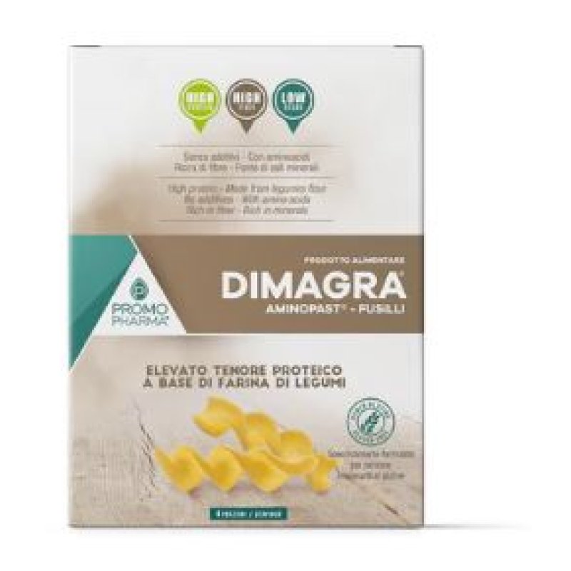Dimagra Amino Past Fusilli 160 g Pasta Proteica per Dieta Dimagrante e Controllo del Peso