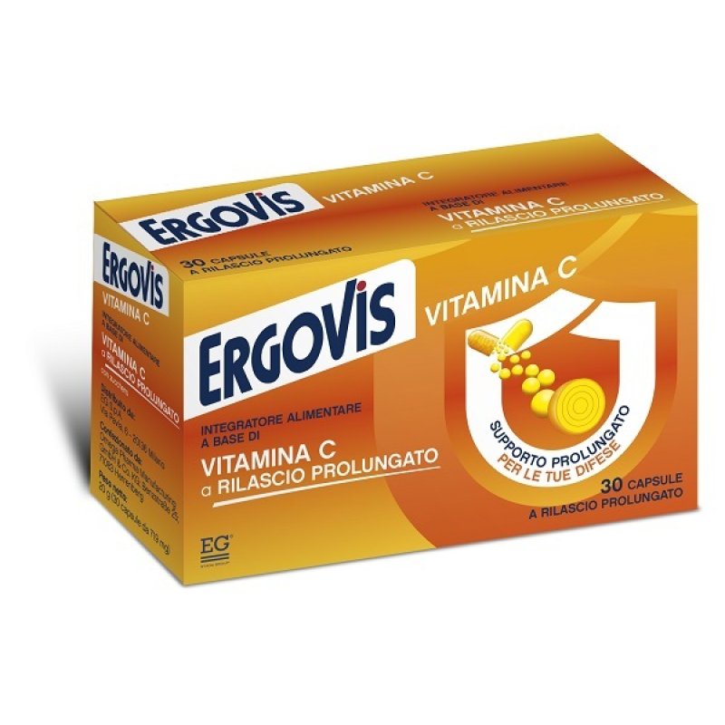 EG Ergovis Vitamina C a Rilascio Prolungato Integratore 30 Capsule EG Ergovis Vitamina C a Rilascio Prolungato Integratore 30 Capsule