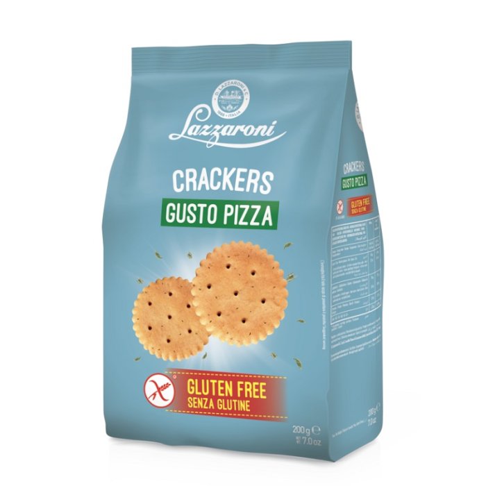 Lazzaroni Crackers Gusto Pizza Senza Glutine Confezione 200 Gr Lazzaroni Crackers Gusto Pizza Senza Glutine Confezione 200 Gr
